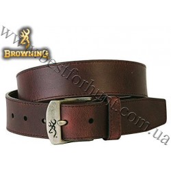 Browning® Basic Buckmark Leather Belt Brown