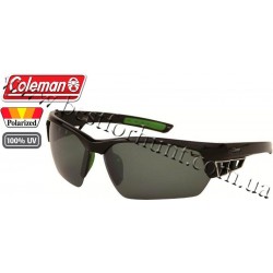 Coleman® TR90 Sport™ Polarized Sunglasses Black Frame Green Lens CC2 6506-C1