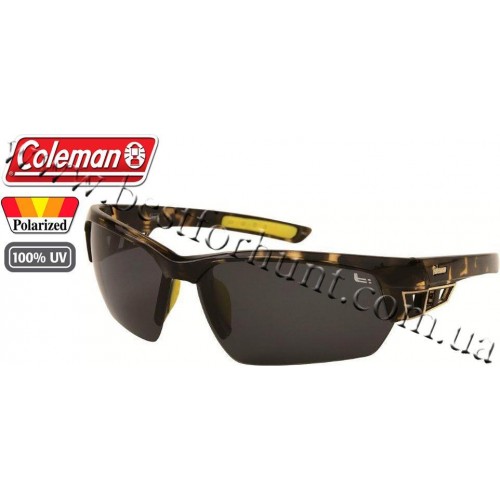 Coleman® TR90 Sport™ Polarized Sunglasses Tortoise Shell Pattern Brown Frame Brown Lens CC2 6506-C2