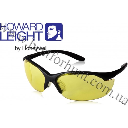 Howard Leight® Uvex® Vapor II Sharp-Shooter Anti-Glare Shooting Glasses Black with Amber Lens