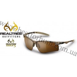 Realtree Outfitters® Drop Tine Polarized Sunglasses Realtree MAX-5®-Brown