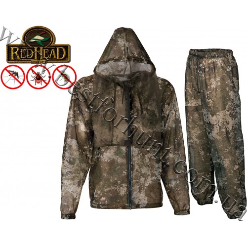 RedHead® Mesh Bug Hunting Set with Integrated Face Mask True Timber® Strata Camo