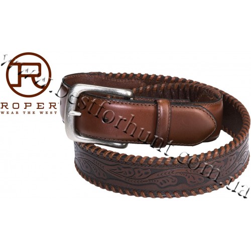 Roper® Leather Belt Brown