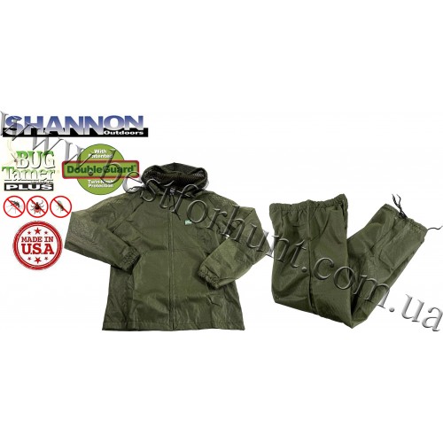 Shannon Outdoors® Classic Double Guard Bug Tamer® Plus Set Olive Drab