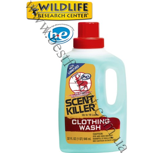 Wildlife Research Center® Scent Killer® Super Charged® Liquid Clothing Wash Odorless Formula™ 32 fl.oz.