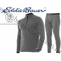 Eddie Bauer® Explorer Fleece Wool Base Layer Set Heather Grey