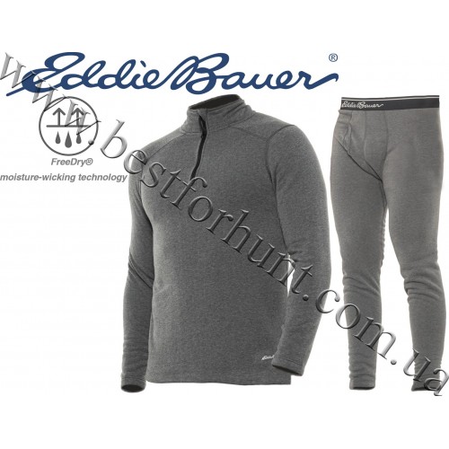 Eddie Bauer® Explorer Fleece Wool Base Layer Set Heather Grey