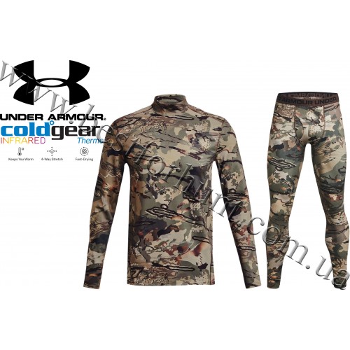 Under Armour® ColdGear® Infrared Base Layer Hunting Set Forest All Season® Camo