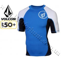 Volcom® Colorblock Short Sleeve Rashguard Blue