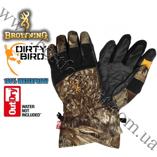 Browning® Dirty Bird™ OutDry® Waterproof Gunners Gloves Mossy Oak® Duck Blind®