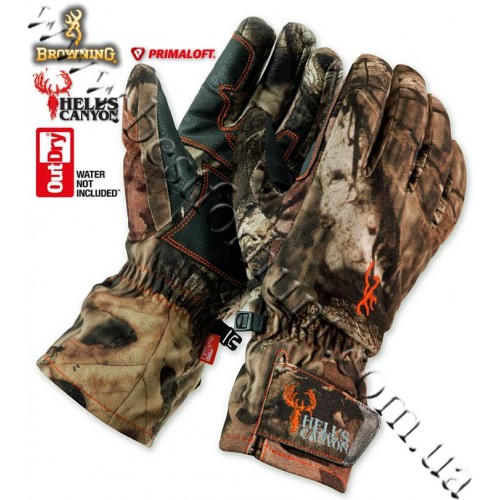 Browning® Hell's Canyon™ OutDry® Waterproof PrimaLoft® Insulated Gloves Mossy Oak® Break-Up® Infinity™