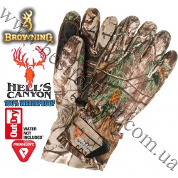 Browning® Hell's Canyon™ OutDry® Waterproof PrimaLoft® Insulated Gloves Realtree Xtra®