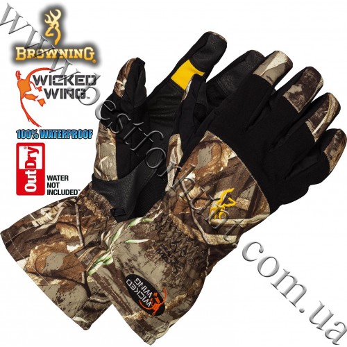 Browning® Wicked Wing™ OutDry® Waterproof Gunners Gloves Realtree MAX-5®