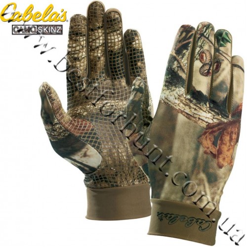 Cabela's Camoskinz™ II Unlined Gripper-Dot Gloves Mossy Oak® Break-Up® Infinity™