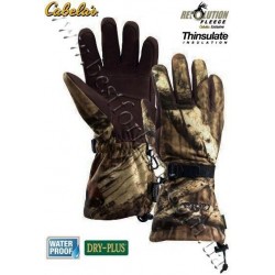 Cabela's Dry-Plus® Revolution™ Fleece Xtreme Gauntlet Gloves Mossy Oak® Break-Up® Infinity™