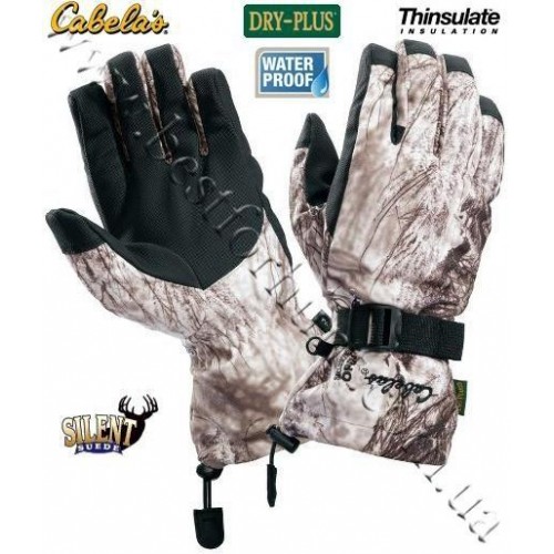 Cabela's Dry-Plus® Silent Suede™ Gloves Seclusion 3D® Open Country® Winter