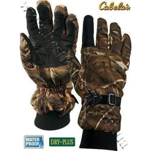 Cabela's Dry-Plus® Thinsulate™ Deluxe Shooting Gloves Realtree MAX-4®