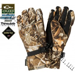 Drake Waterfowl LST Insulated Refuge Waterproof Gore-Tex® Gloves Realtree MAX-4®