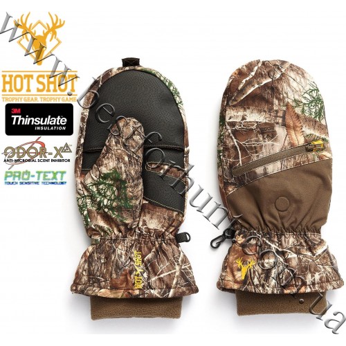 HOT SHOT® Gear Huntsman Pop-Top Mitten Realtree Edge™