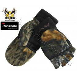 Jacob Ash Hot Shot Camo Fleece Mittens Thinsulate® Flip-Top Mossy Oak® Break-Up®