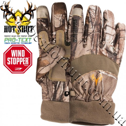 Jacob Ash Hot Shot Falcon Windstopper Camo Gloves Realtree Xtra®