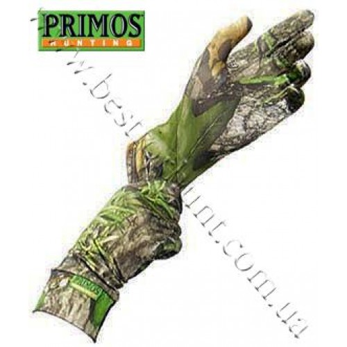 Primos® Stretch-Fit Extended Cuff Gloves Mossy Oak® Obsession®