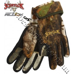 Scent-Lok® Timberfleece Carbon Alloy Release Gloves Vertigo™ Grey