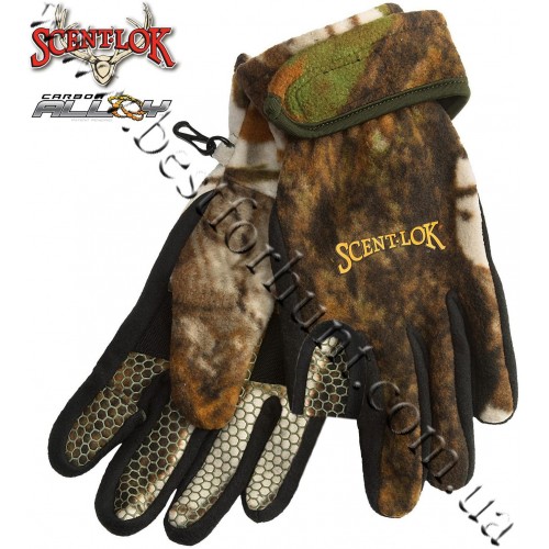 Scent-Lok® Timberfleece Carbon Alloy Release Gloves Vertigo™ Grey