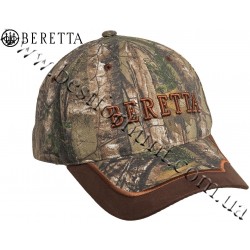 Beretta® Camo Hunting Cap with Leather Brim Realtree AP®