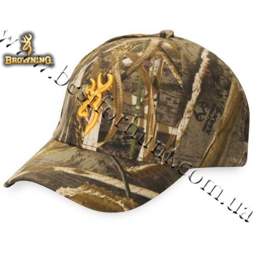 Browning® Rimfire 3D Buckmark Logo Cap Realtree MAX-5®