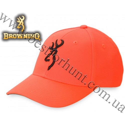 Browning® Safety Cap 3-D Buckmark Blaze Orange