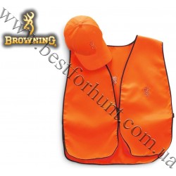 Browning® Safety Hunter Cap and Vest Combo Blaze Orange