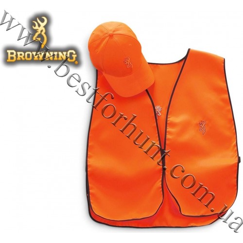 Browning® Safety Hunter Cap and Vest Combo Blaze Orange