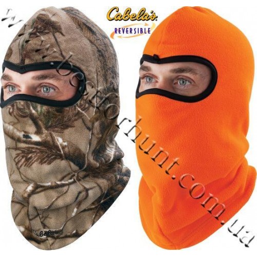 Cabela's Reversible Fleece Facemask Realtree AP®-Blaze Orange
