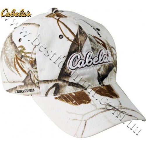 Cabela's Snow Logo Cap Realtree AP® Snow