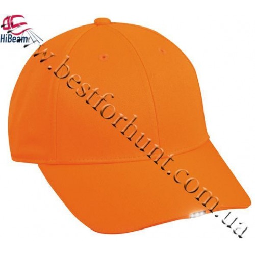 Hi-Beam White LED 3 Lights and 1 Undervisor Light Cap Orange Blaze