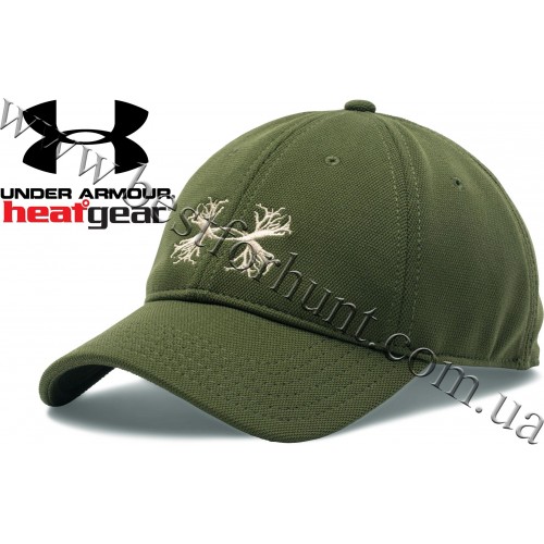 Under Armour® Antler Logo Adjustable Hunting Cap Greenhead