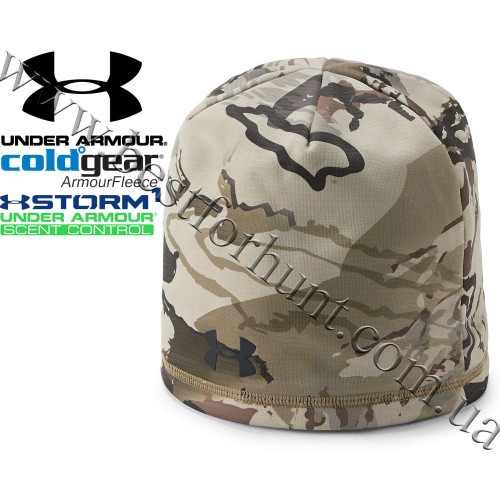 Under Armour® Threadborne™ Scent Control Storm Fleece Beanie Ridge Reaper Barren® Camo