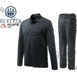 Beretta® Miller Polo Long Sleeves with Beretta® BDU Field Pants Black