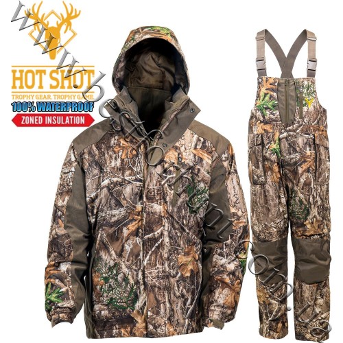 HOT SHOT® Gear 3in1 Insulated Camo Waterproof Hunting Set Realtree Edge™