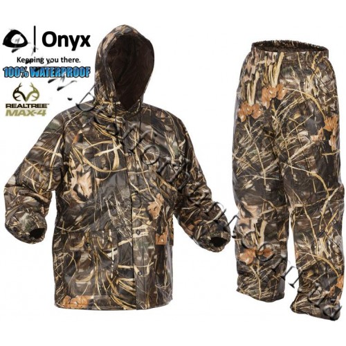 Onyx® PVC Quilted Rain Set Realtree MAX-4®