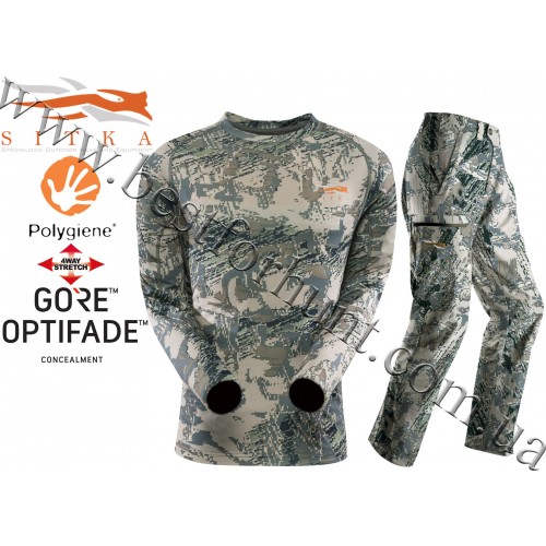 Sitka™ Core Lightweight Long Sleeve Crew with Sitka™ Gear Ascent Pant GORE™ OPTIFADE™ Concealment Open Country