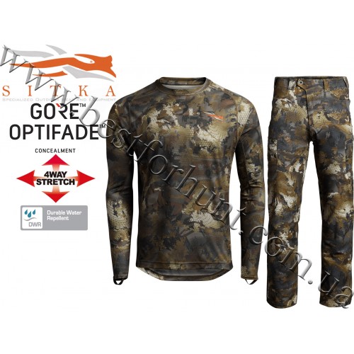 Костюм для полювання Sitka™ Gear Core Lightweight Long Sleeve Crew with Sitka™ Gear Traverse Pant 600029-TM GORE™ OPTIFADE™ Concealment Waterfowl Timber Костюм для полювання Sitka™ Gear Core Lightweight Long Sleeve Crew with Sitka™ Gear Traverse Pant 600029-TM GORE™ OPTIFADE™ Concealment Waterfowl Timber