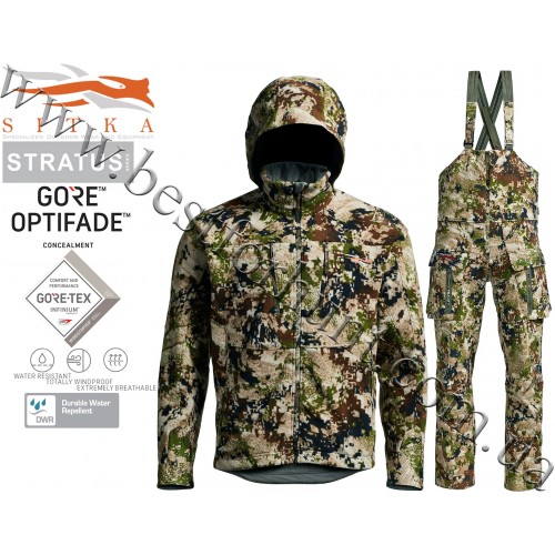 Костюм для полювання Sitka™ Gear Stratus™ Jacket 50242-SA with Sitka™ Gear Stratus™ Bib 50220-SA GORE™ OPTIFADE™ Concealment Subalpine