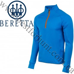 Флісовий термопуловер Beretta® Stretch Tech Half Zip Fleece P3142 Blue Excell