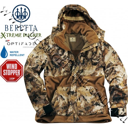 Beretta® Xtreme Ducker™ Fleece Jacket P333 GORE™ OPTIFADE™ Concealment Waterfowl Marsh