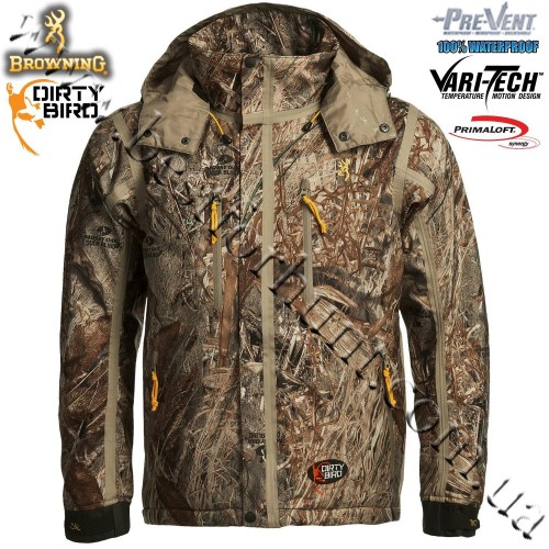 Browning® Dirty Bird™ Pre-Vent® Vari-Tech Waterproof Insulated Jacket Mossy Oak® Duck Blind®