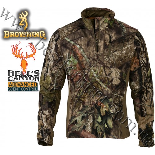 Browning® Hell's Canyon™ Ajax 1/4 Zip Pullover Mossy Oak® Break-Up® COUNTRY™