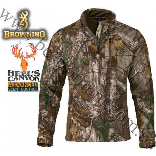 Browning® Hell's Canyon™ Ajax 1/4 Zip Pullover Realtree Xtra®