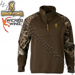 Browning® Wicked Wing™ Timber Fleece 1/4 Zip Top Realtree MAX-5®